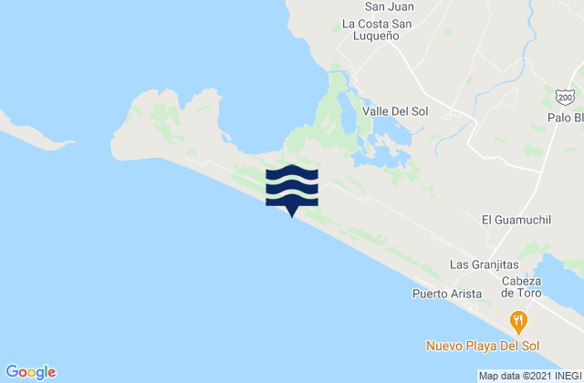 San Luqueno, Mexico tide times map