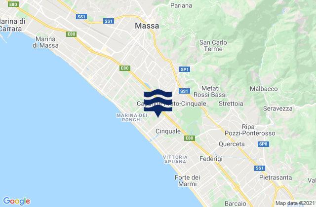 San Vito-Cerreto, Italy tide times map