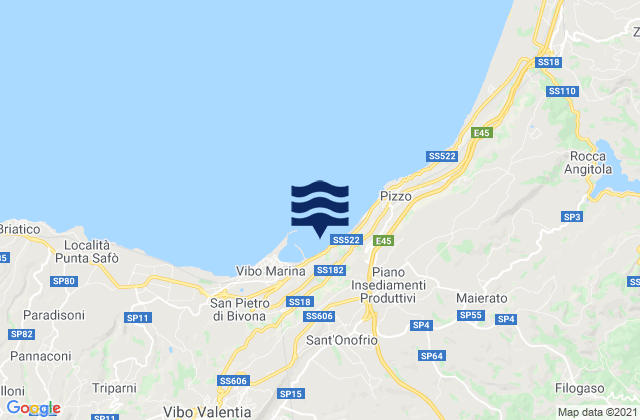 Sant'Onofrio, Italy tide times map