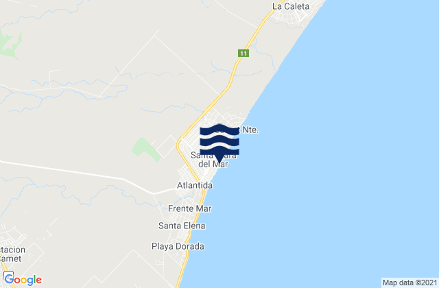 Santa Clara del Mar, Argentina tide times map