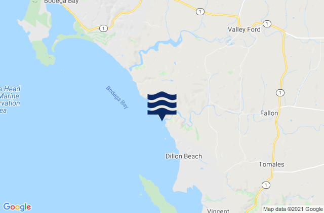 Santa Rosa Creek, United States tide chart map