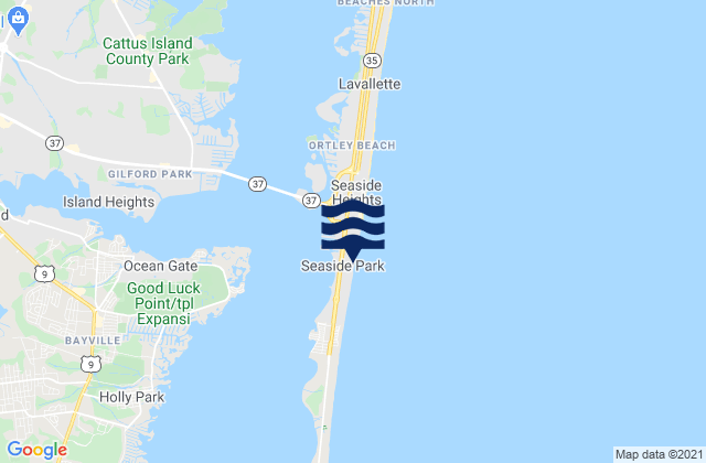 Seaside Park, United States tide chart map