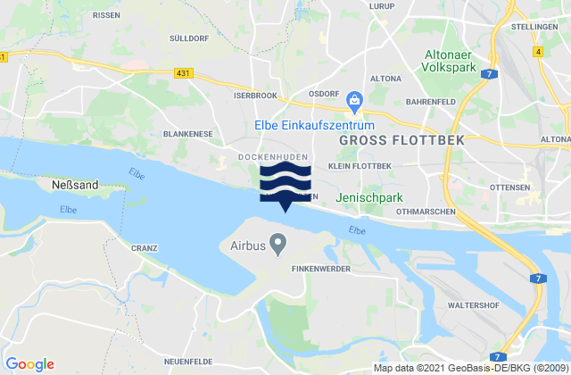 Seemannshoeft, Denmark tide times map