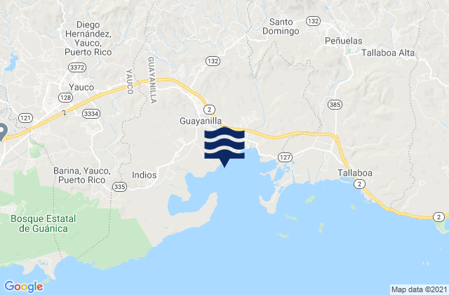 Sierra Alta Barrio, Puerto Rico tide times map