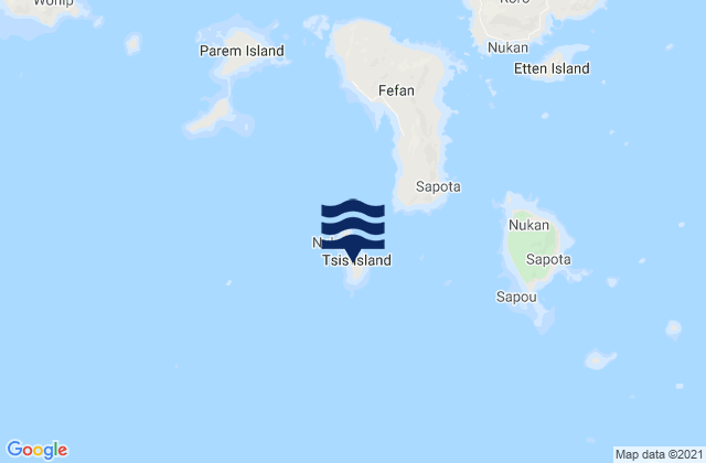 Siis Municipality, Micronesia tide times map