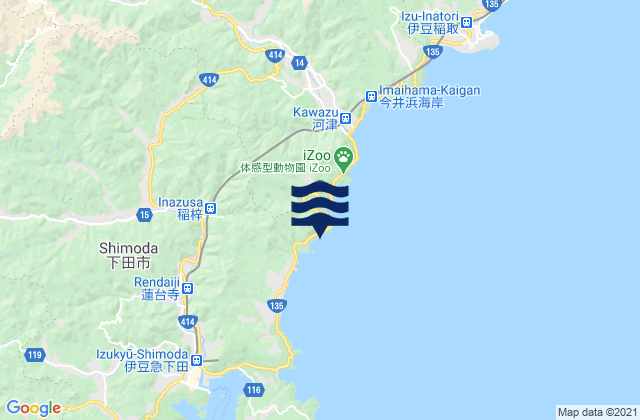 Sirahama (Izu), Japan tide times map