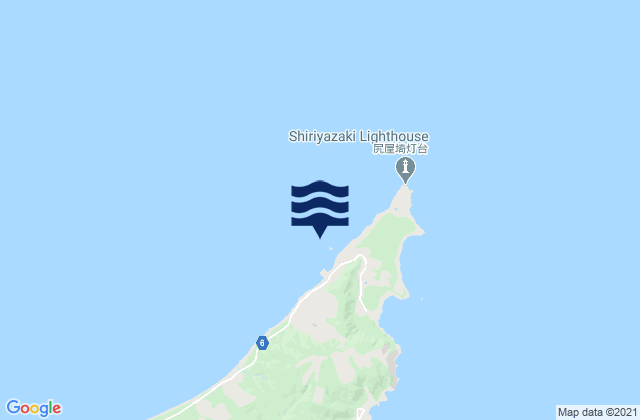 Siriyamisaki, Japan tide times map