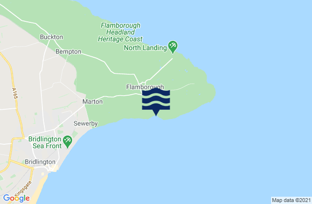 South Landing Beach, United Kingdom tide times map