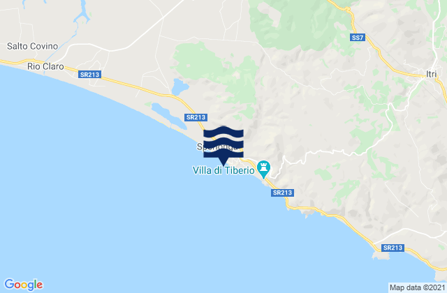 Sperlonga, Italy tide times map