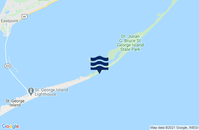 St. George Island East End, United States tide chart map