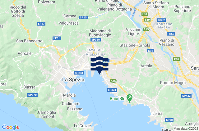 Stazione-Fornola, Italy tide times map