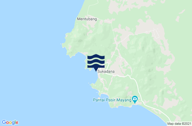 Sukadana (Sukadana Bay), Indonesia tide times map