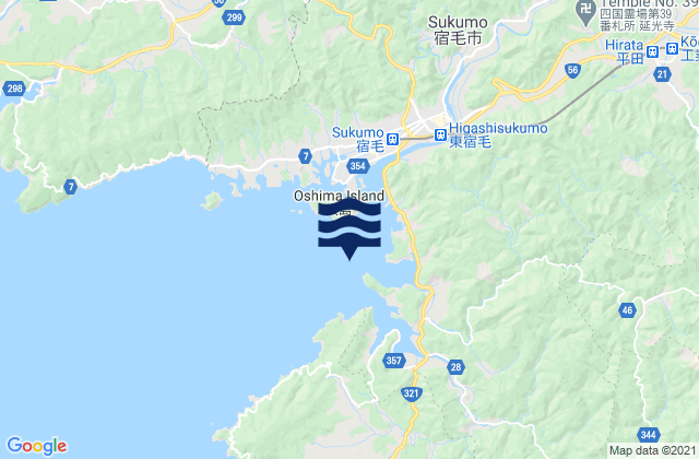 Sukumo Ko, Japan tide times map