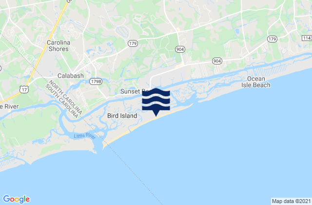 Sunset Beach, United States tide chart map