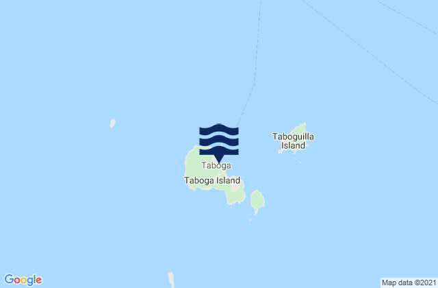 Taboga, Panama tide times map