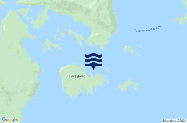 Takli Island (Shelikof Strait), United States tide chart map