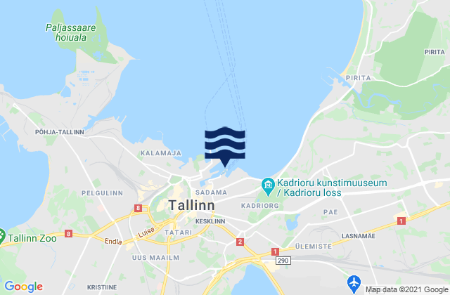 Tallinn, Estonia tide times map