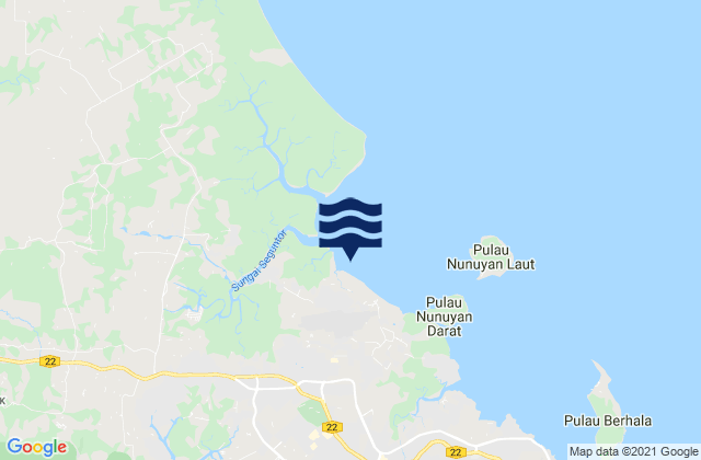 Taman Rajawali, Malaysia tide times map