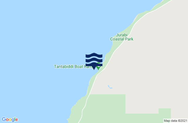 Tantabiddi, Australia tide times map