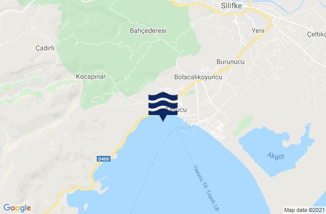 Tasucu, Turkey tide times map