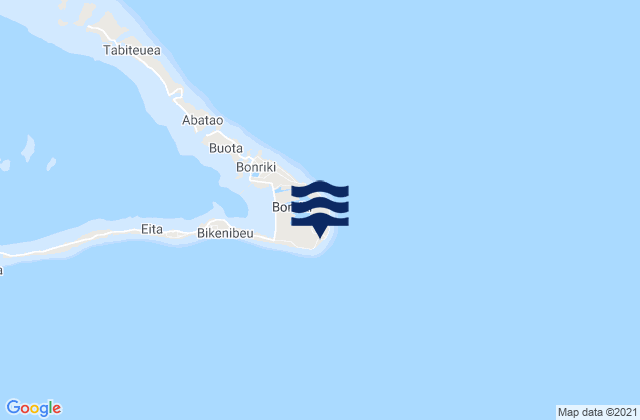 Temaiku Village, Kiribati tide times map