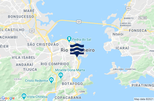 Tereza, Brazil tide times map