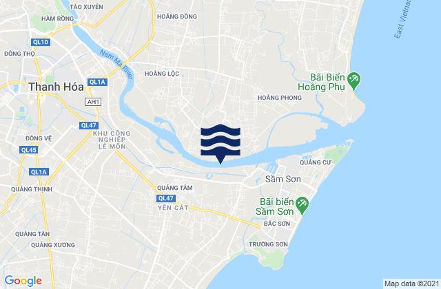 Thanh Pho Thanh Hoa, Vietnam tide times map