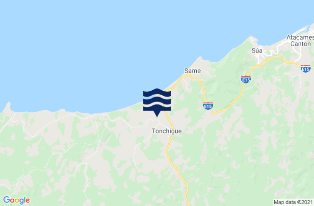Tonchigue, Ecuador tide times map