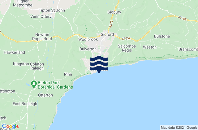 Town Beach, United Kingdom tide times map