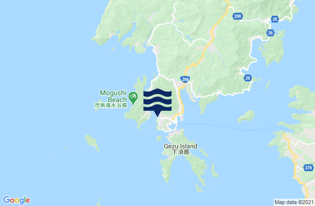 Usibuka, Japan tide times map