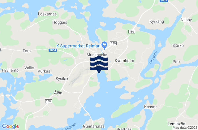Vaestaboland, Finland tide times map