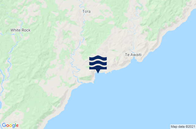 Waipawa, New Zealand tide times map