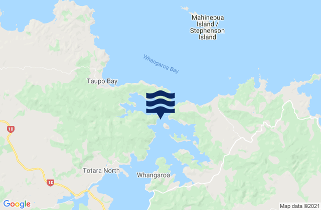 Whangaroa (Whangaroa Harbour), New Zealand tide times map