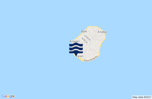 Yaren, Nauru tide times map