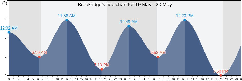 Brookridge, Hernando County, Florida, United States tide chart