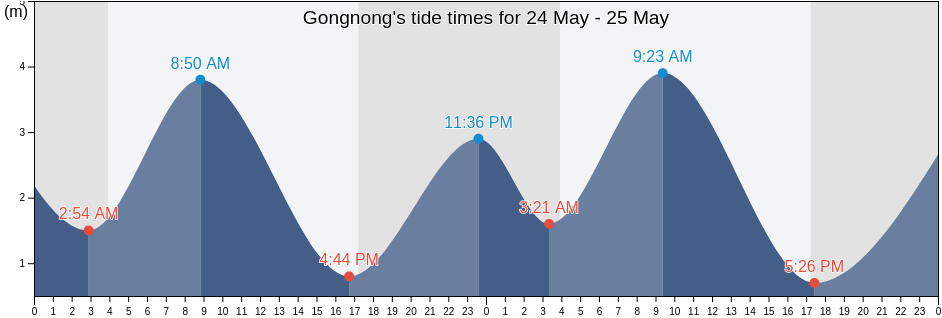 Gongnong, Guangdong, China tide chart