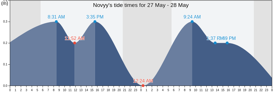 Novyy, Primorskiy (Maritime) Kray, Russia tide chart