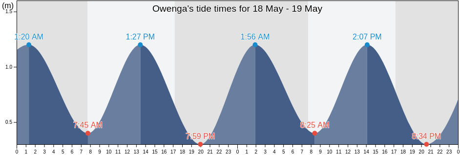 Owenga, Masterton District, Wellington, New Zealand tide chart