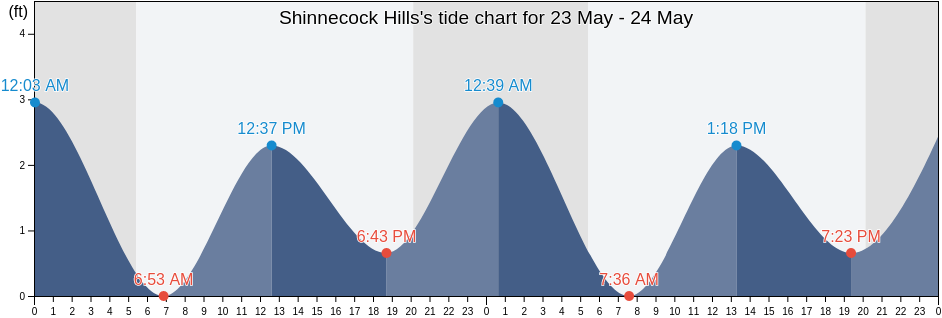 Shinnecock Hills, Suffolk County, New York, United States tide chart